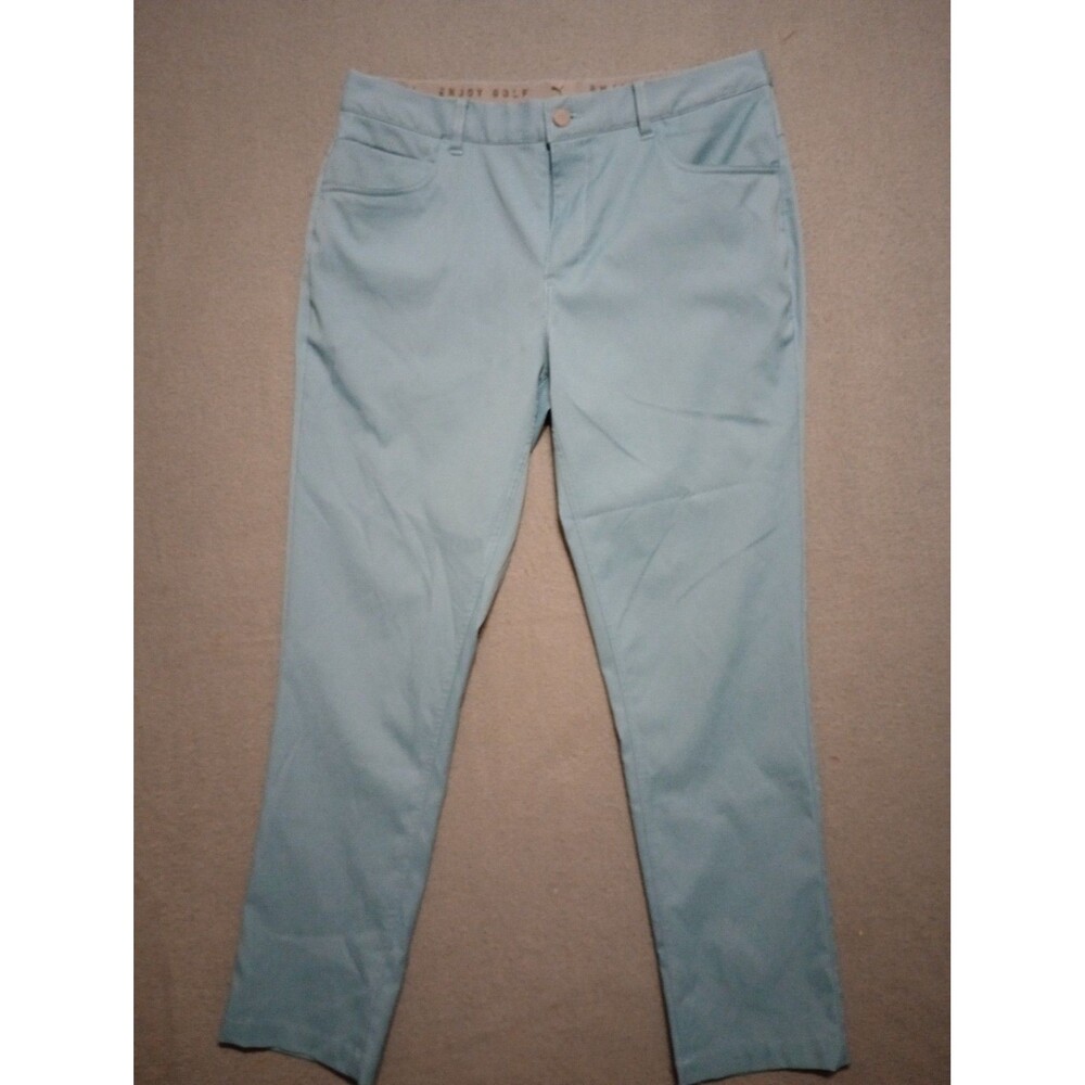 PUMA Pants Mens 32x30 Blue Straight Leg Performance Tech Golf